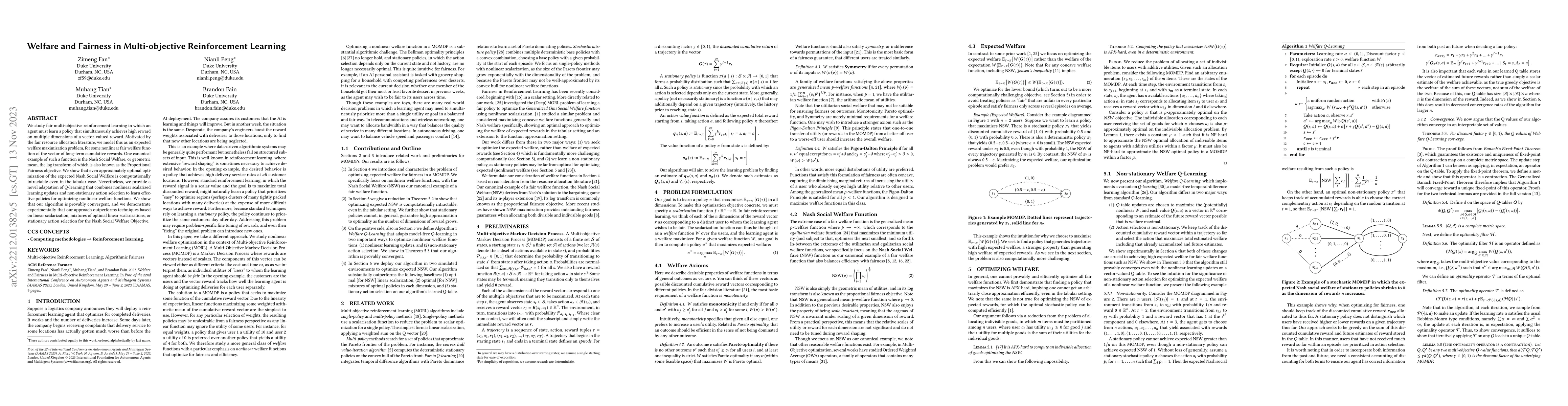 Thumbnail for Welfare and Fairness in Multi-objective Reinforcement Learning