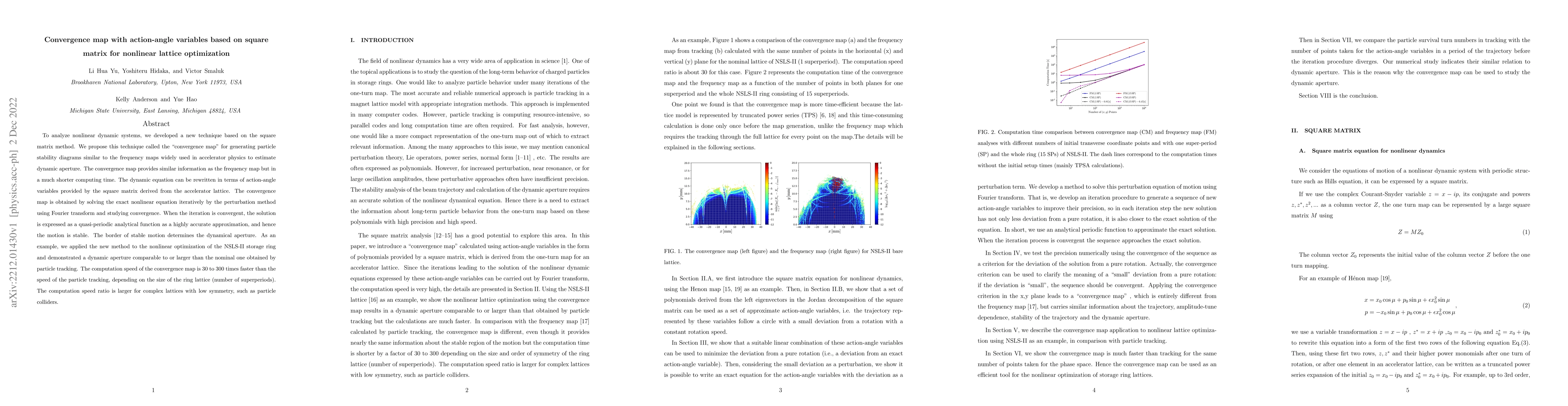 Thumbnail for Convergence map with action-angle variables based on square matrix for
  nonlinear lattice optimization