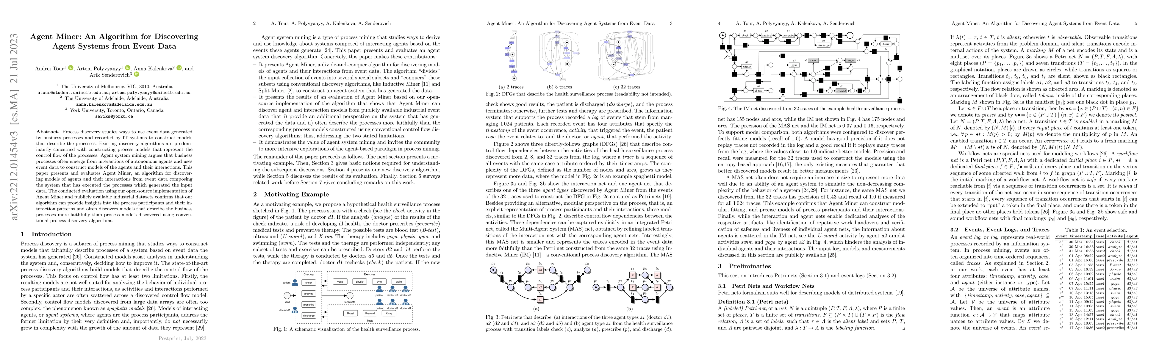 Thumbnail for Agent Miner: An Algorithm for Discovering Agent Systems from Event Data
