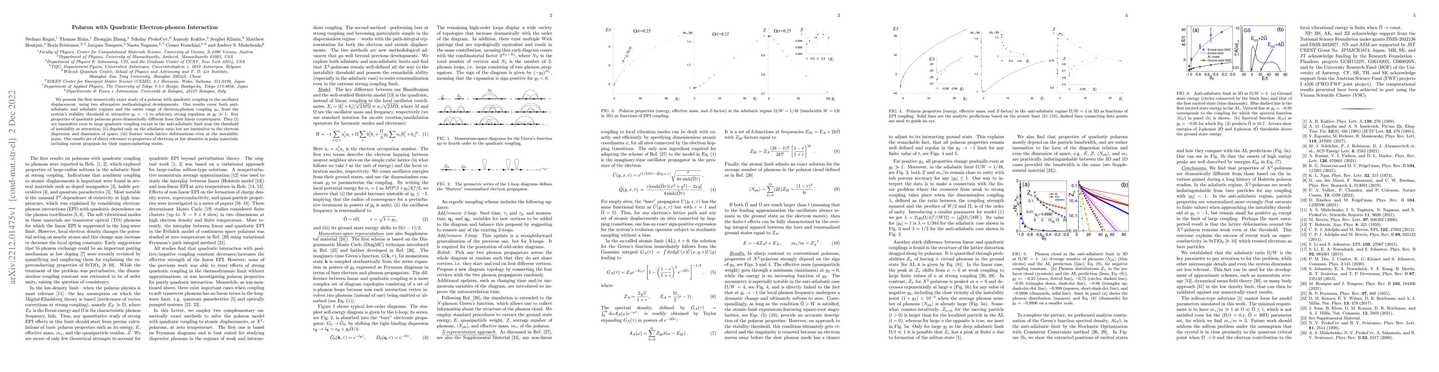 Thumbnail for Polaron with Quadratic Electron-phonon Interaction