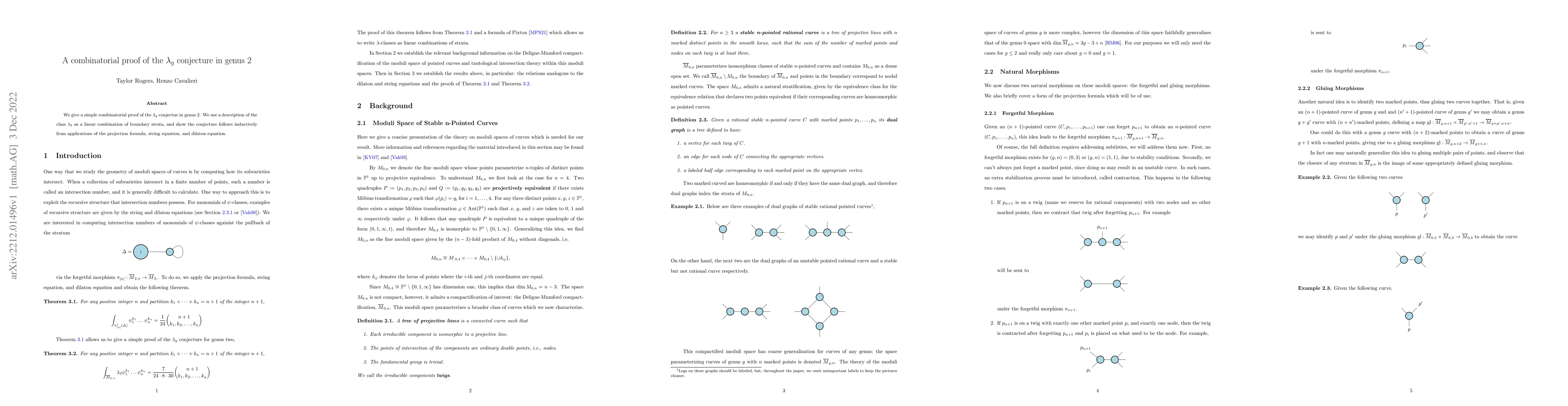 Thumbnail for A combinatorial proof of the $\lambda_g$ conjecture in genus 2