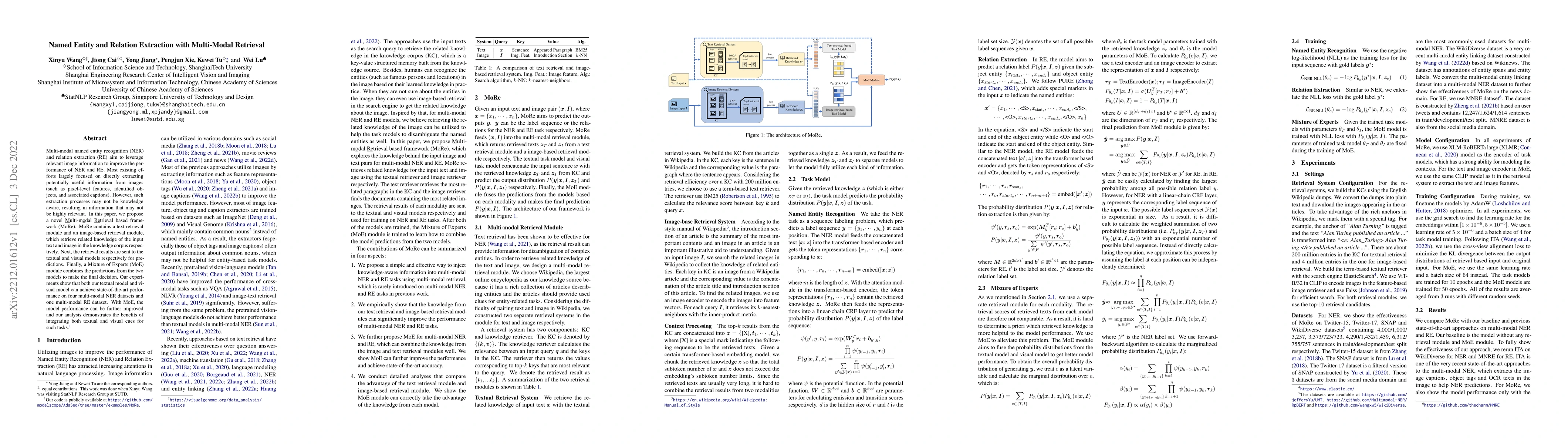 Thumbnail for Named Entity and Relation Extraction with Multi-Modal Retrieval