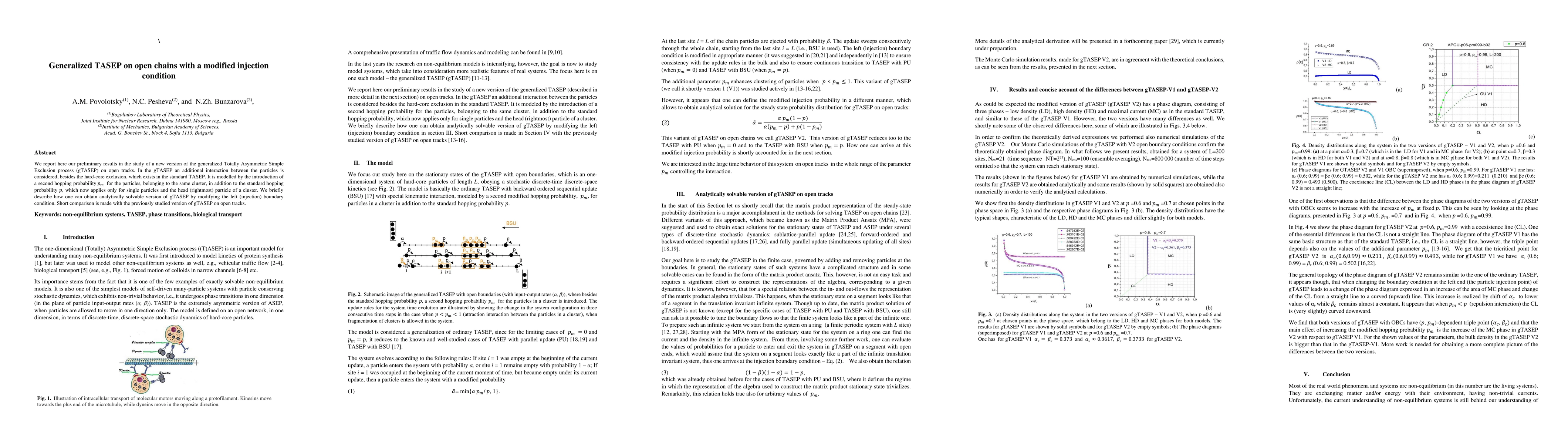 Thumbnail for Generalized TASEP on open chains with a modified injection condition