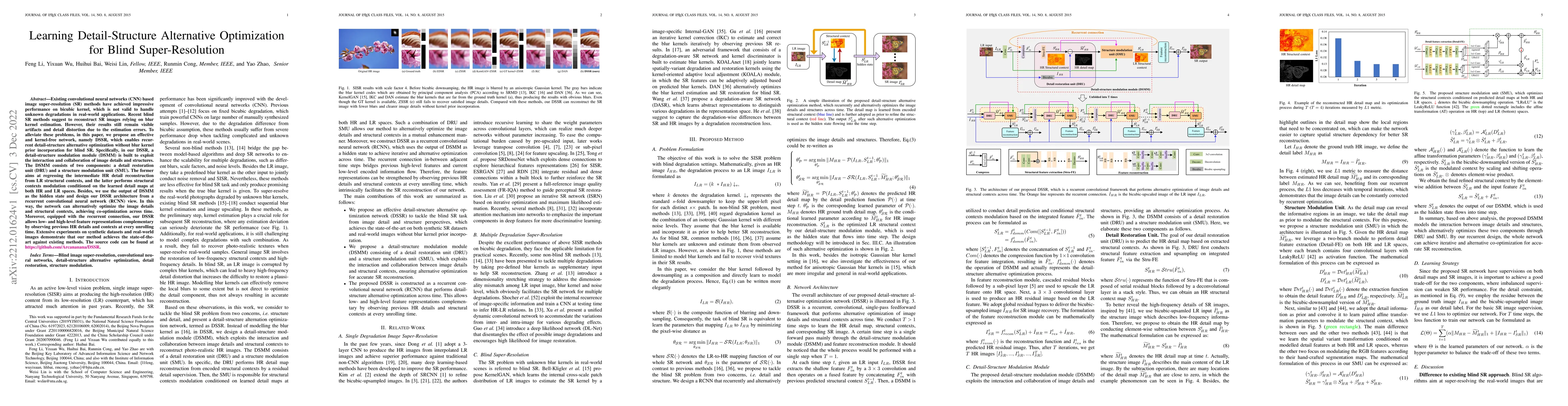 Thumbnail for Learning Detail-Structure Alternative Optimization for Blind
  Super-Resolution
