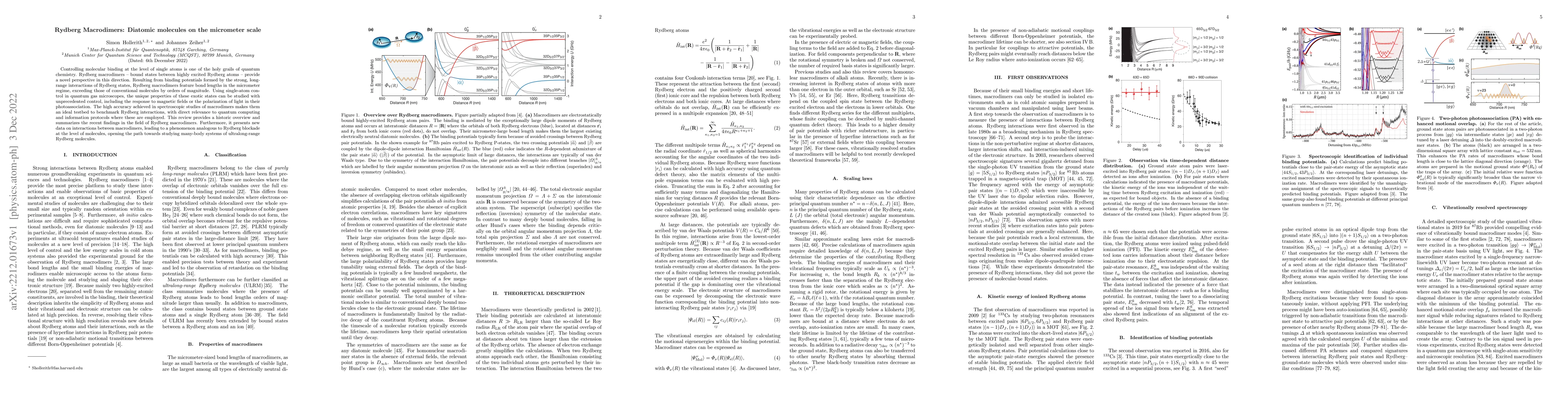 Thumbnail for Rydberg Macrodimers: Diatomic molecules on the micrometer scale