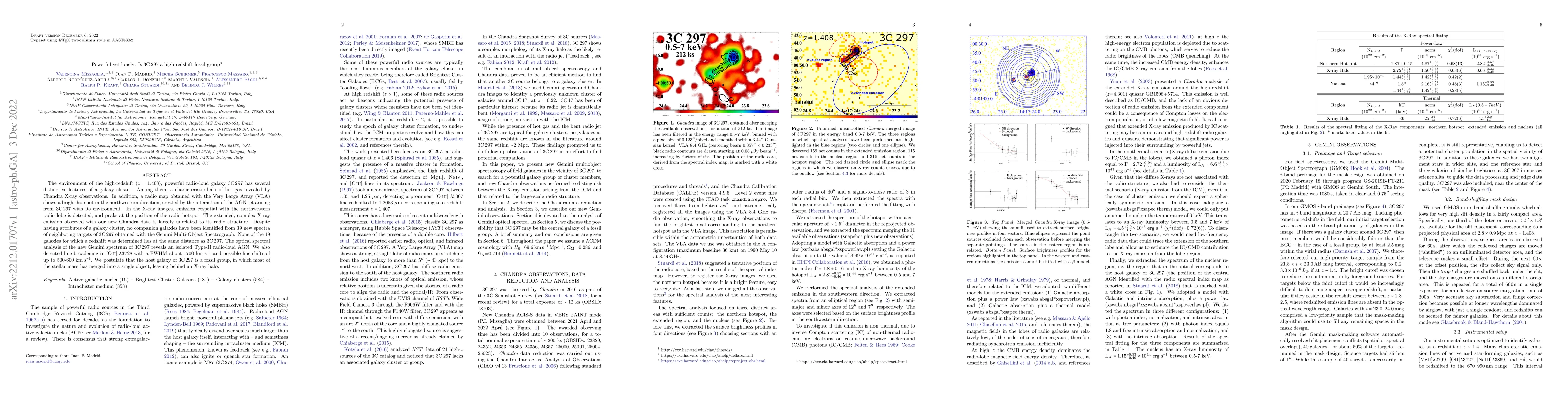 Thumbnail for Powerful yet lonely: Is 3C 297 a high-redshift fossil group?