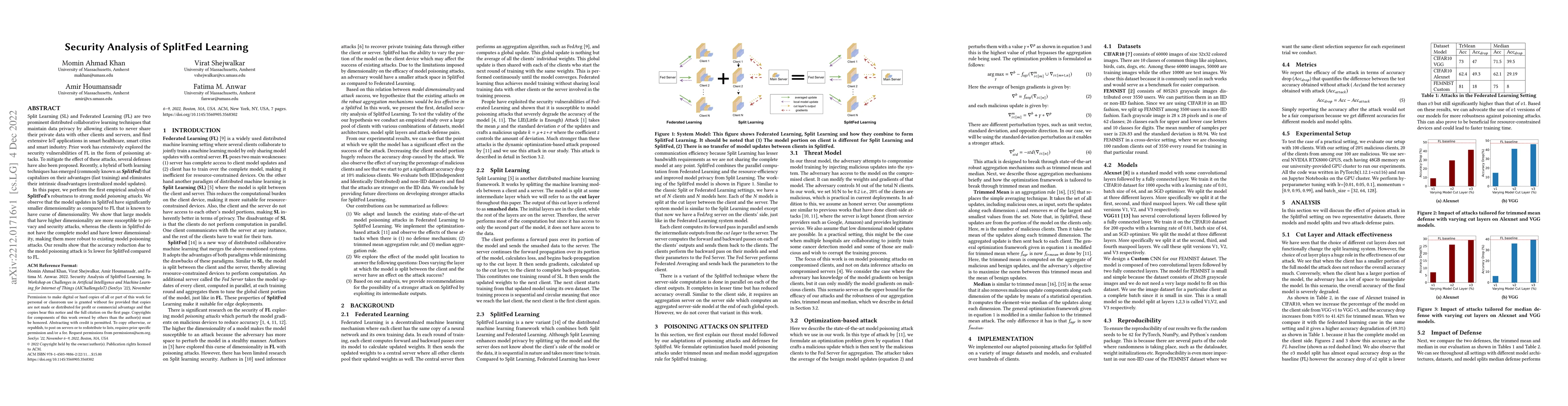Thumbnail for Security Analysis of SplitFed Learning