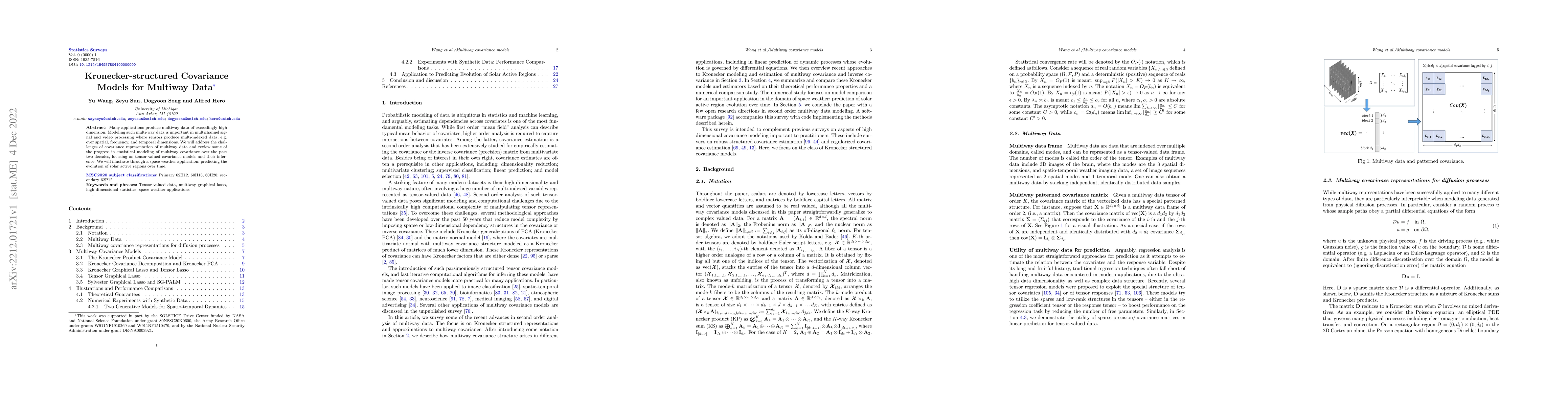 Thumbnail for Kronecker-structured Covariance Models for Multiway Data