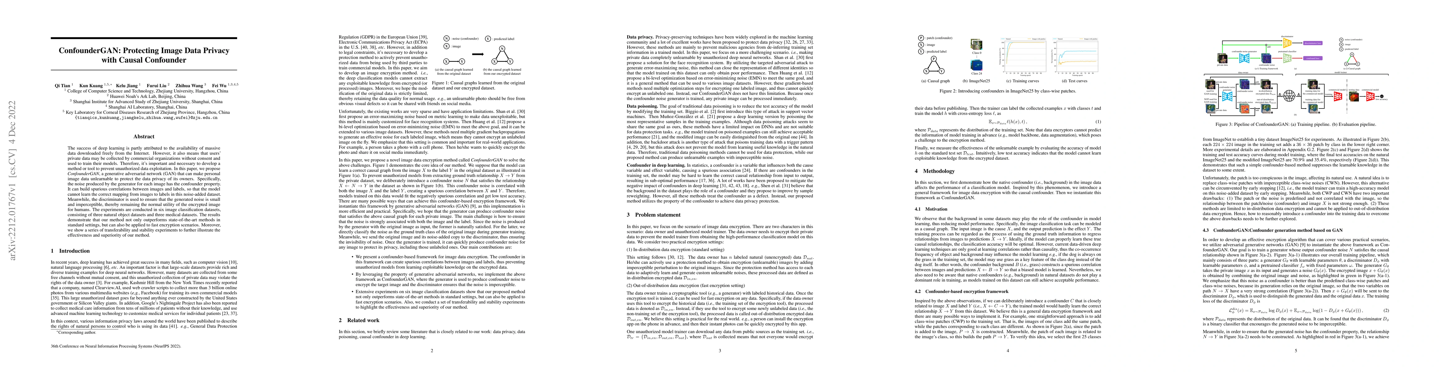 Thumbnail for ConfounderGAN: Protecting Image Data Privacy with Causal Confounder