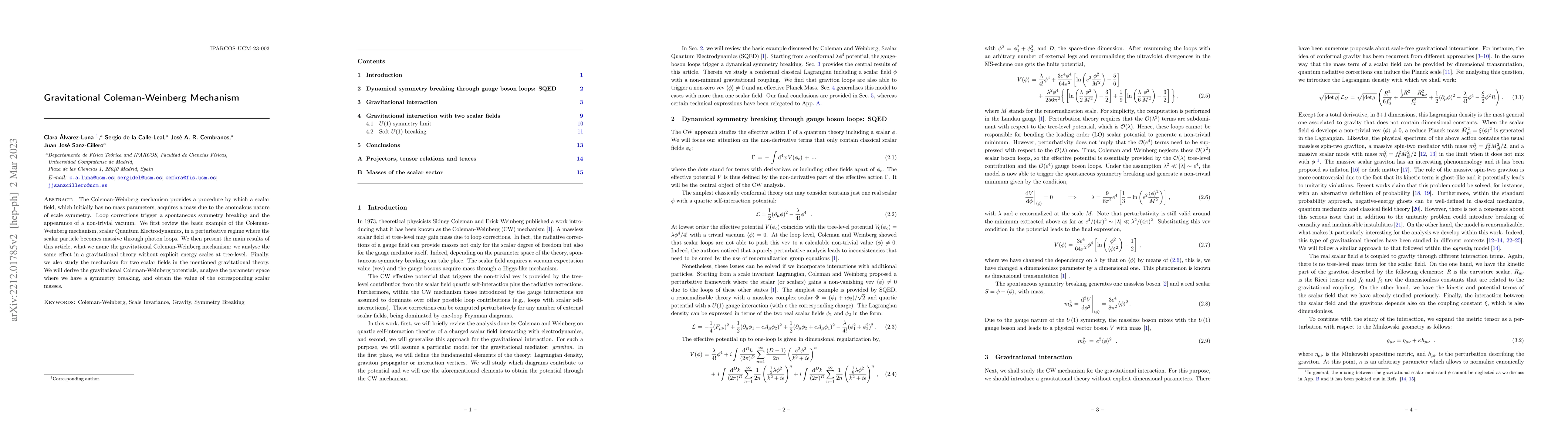 Thumbnail for Gravitational Coleman-Weinberg Mechanism