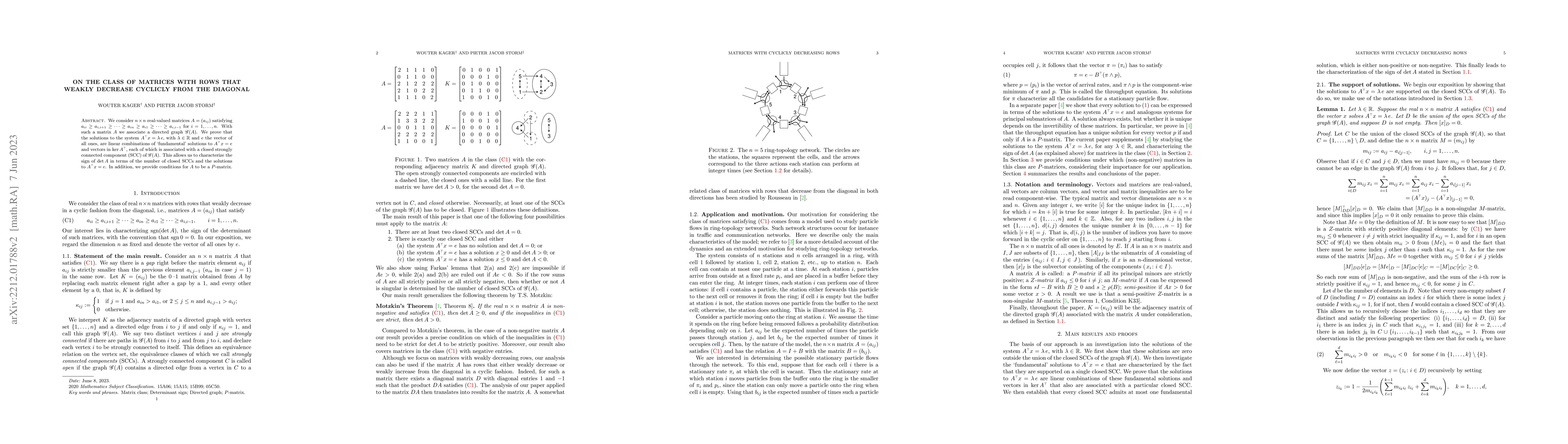 Thumbnail for On the class of matrices with rows that weakly decrease cyclicly from
  the diagonal
