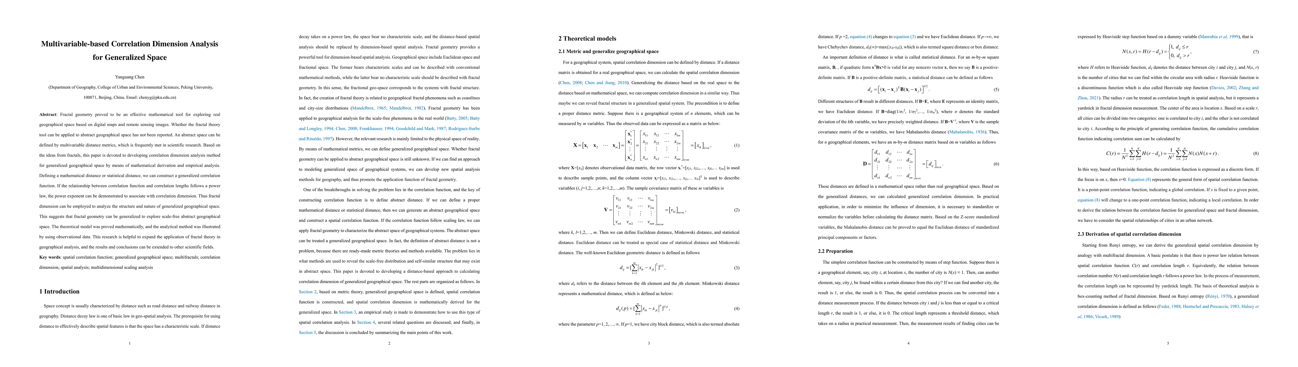 Thumbnail for Multivariable-based correlation dimension analysis for generalized space