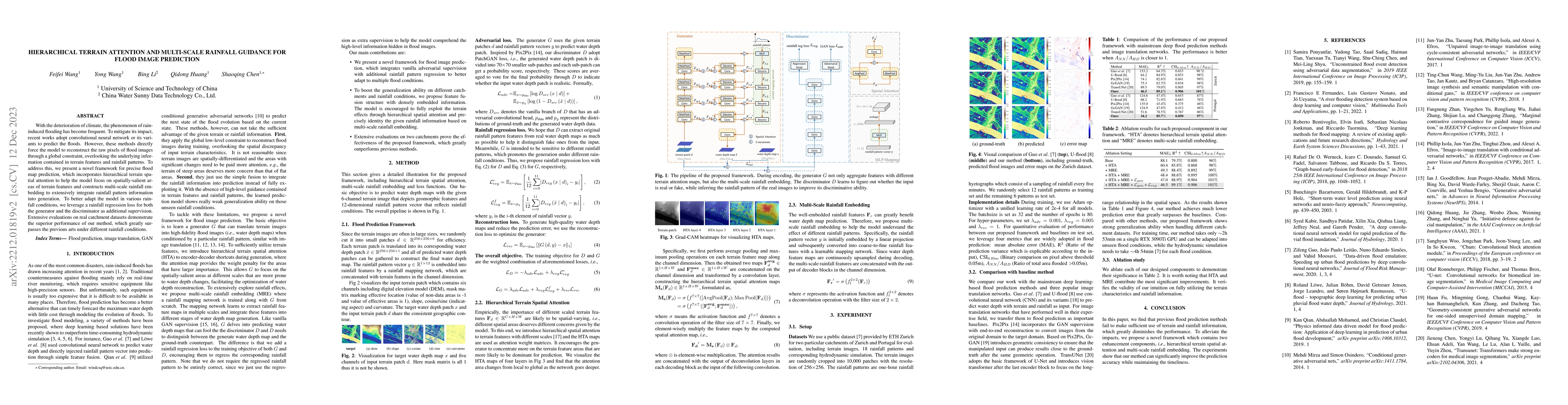 Thumbnail for Hierarchical Terrain Attention and Multi-Scale Rainfall Guidance For
  Flood Image Prediction