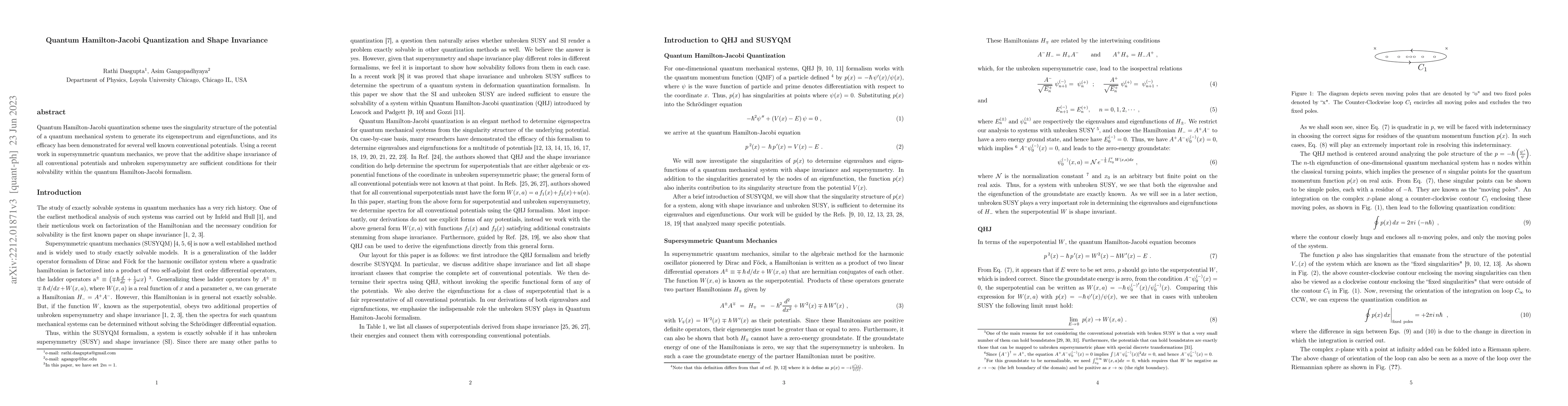 Thumbnail for Quantum Hamilton-Jacobi Quantization and Shape Invariance