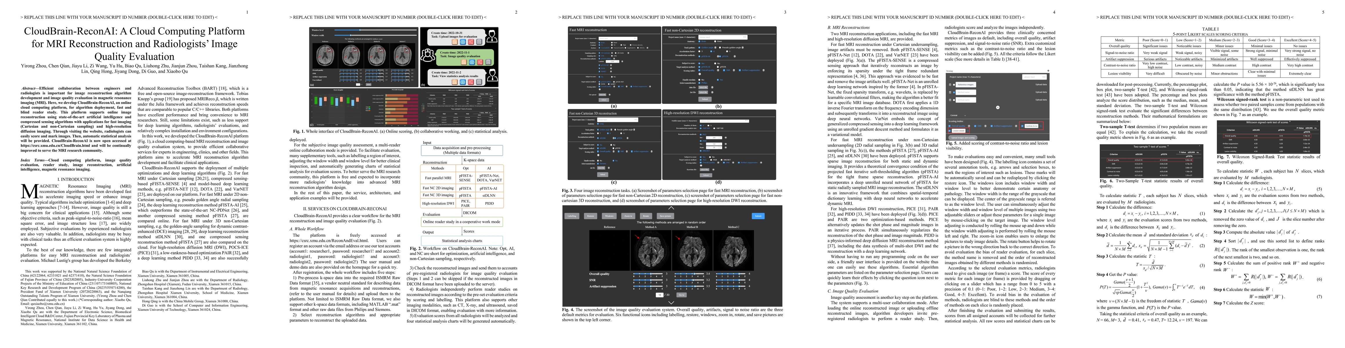 Thumbnail for CloudBrain-ReconAI: An Online Platform for MRI Reconstruction and Image
  Quality Evaluation