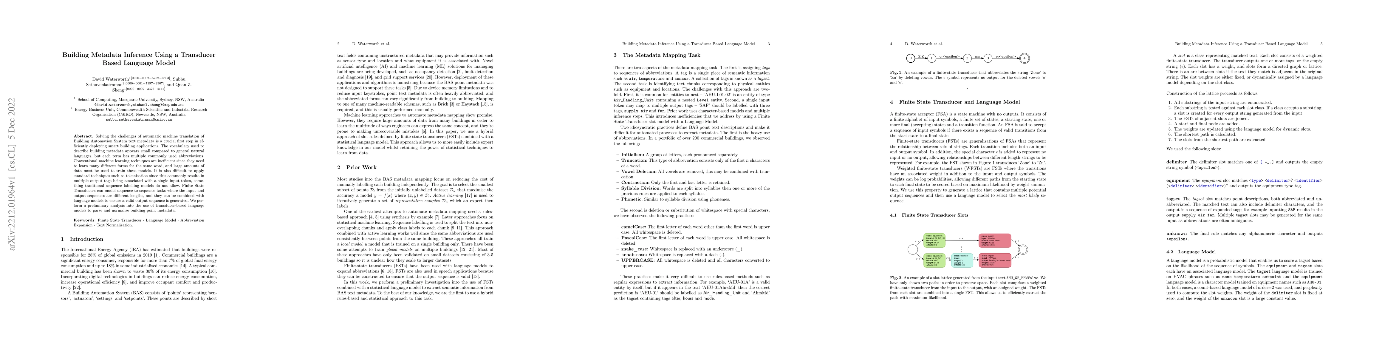 Thumbnail for Building Metadata Inference Using a Transducer Based Language Model