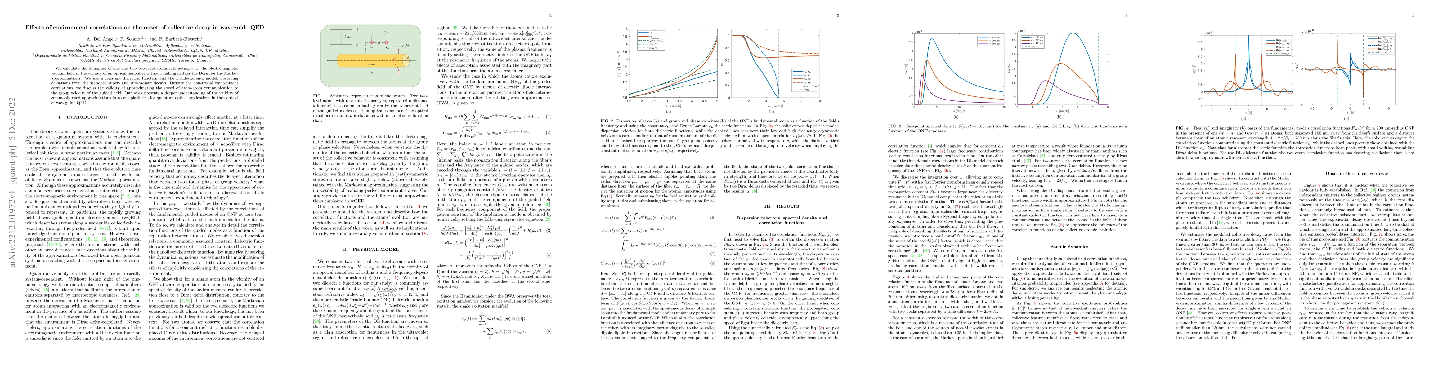 Thumbnail for Effects of environment correlations on the onset of collective decay in
  waveguide QED