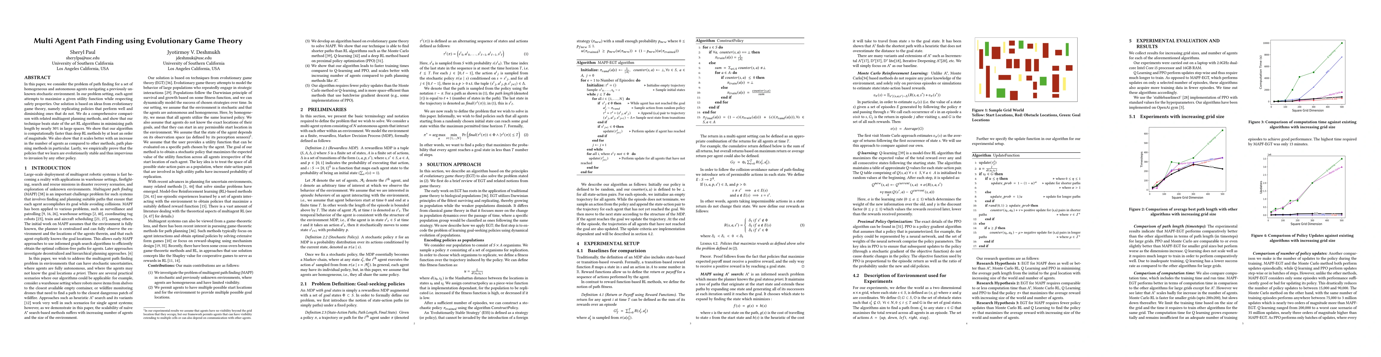 Thumbnail for Multi Agent Path Finding using Evolutionary Game Theory