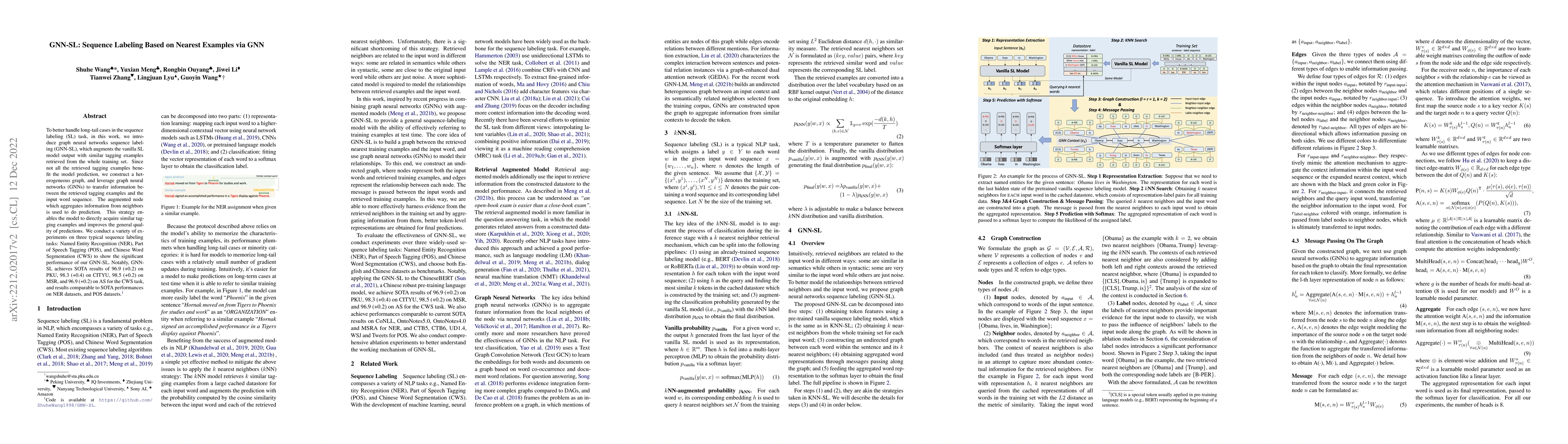 Thumbnail for GNN-SL: Sequence Labeling Based on Nearest Examples via GNN