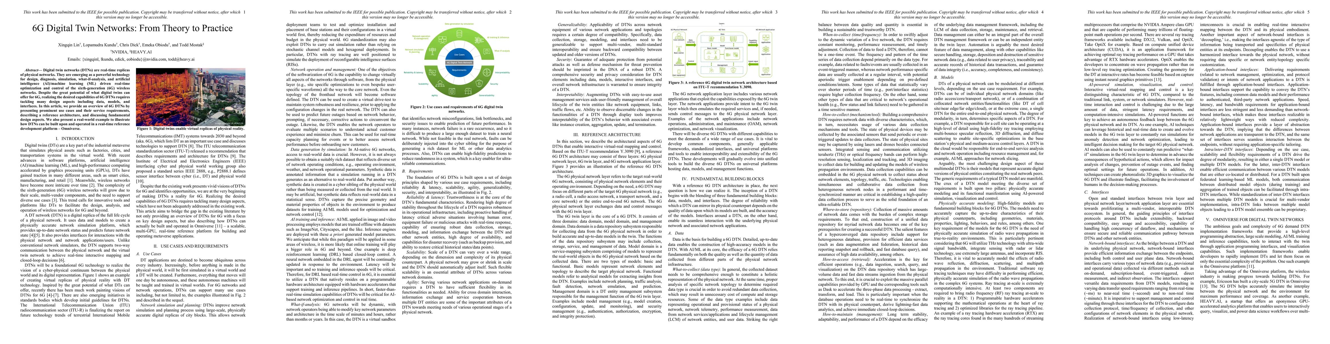 Thumbnail for 6G Digital Twin Networks: From Theory to Practice