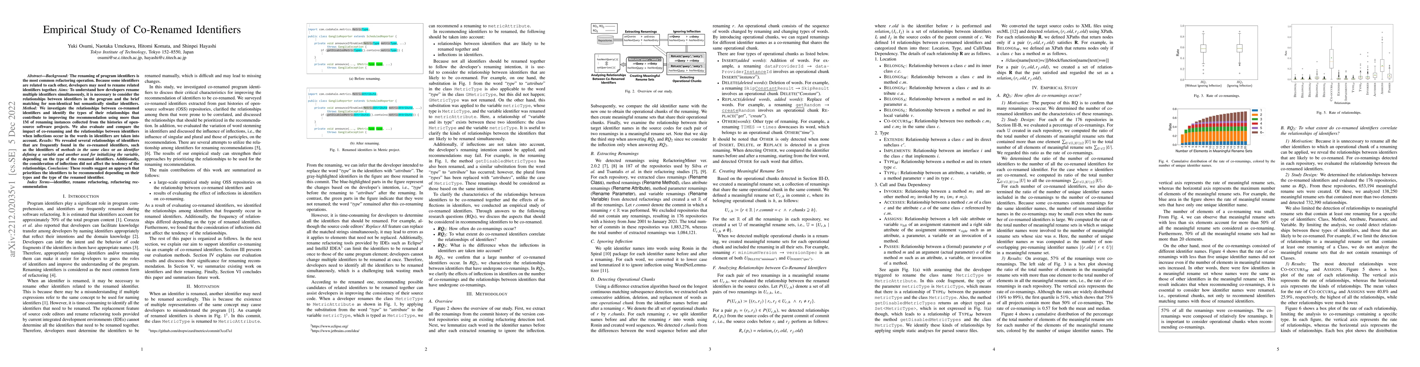 Thumbnail for Empirical Study of Co-Renamed Identifiers