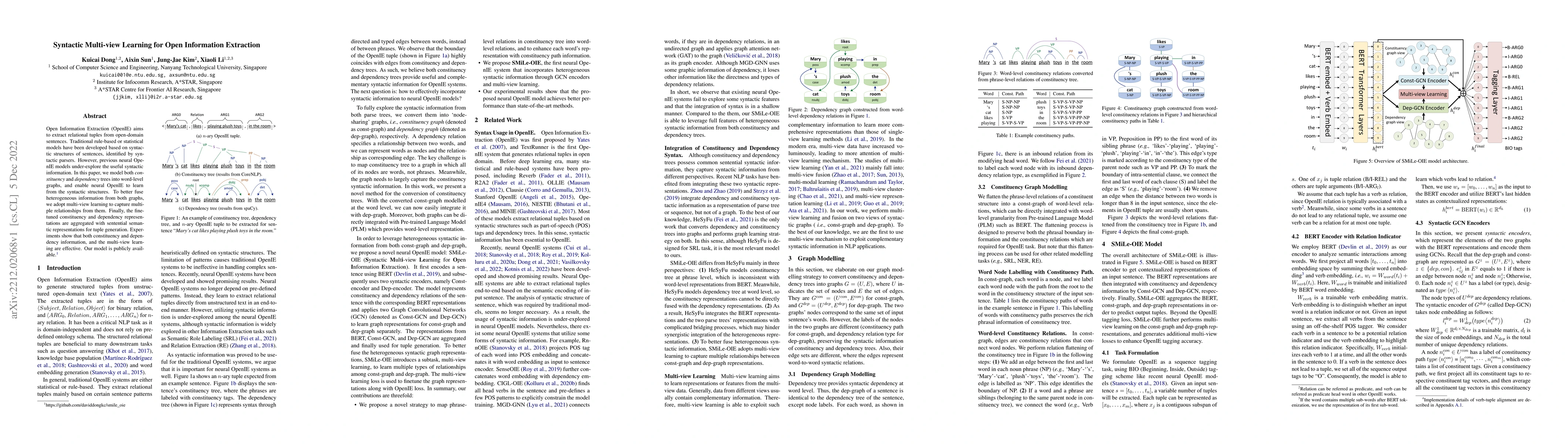 Thumbnail for Syntactic Multi-view Learning for Open Information Extraction
