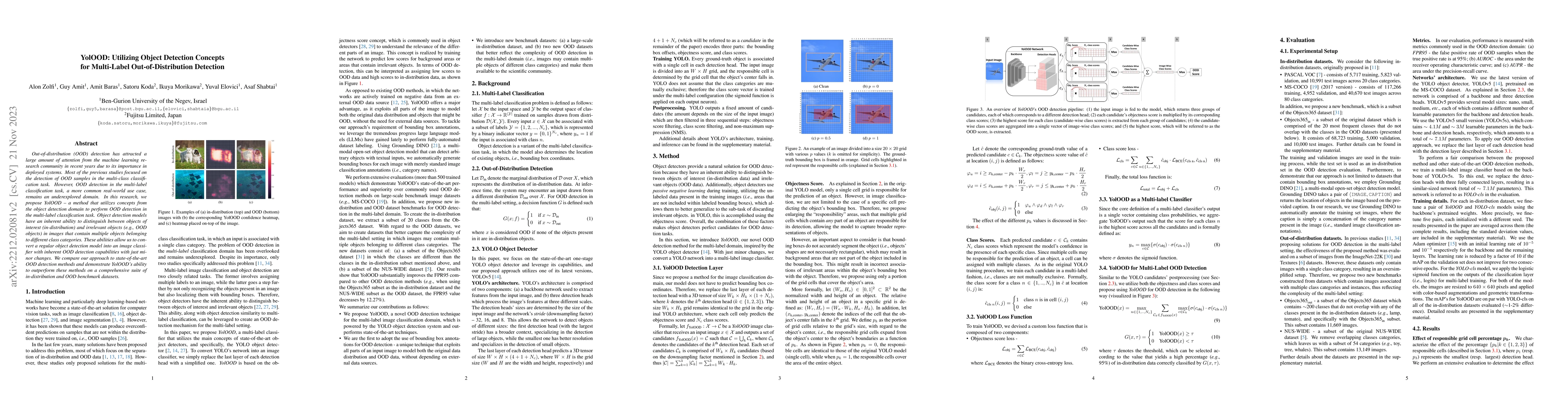 Thumbnail for YolOOD: Utilizing Object Detection Concepts for Multi-Label
  Out-of-Distribution Detection