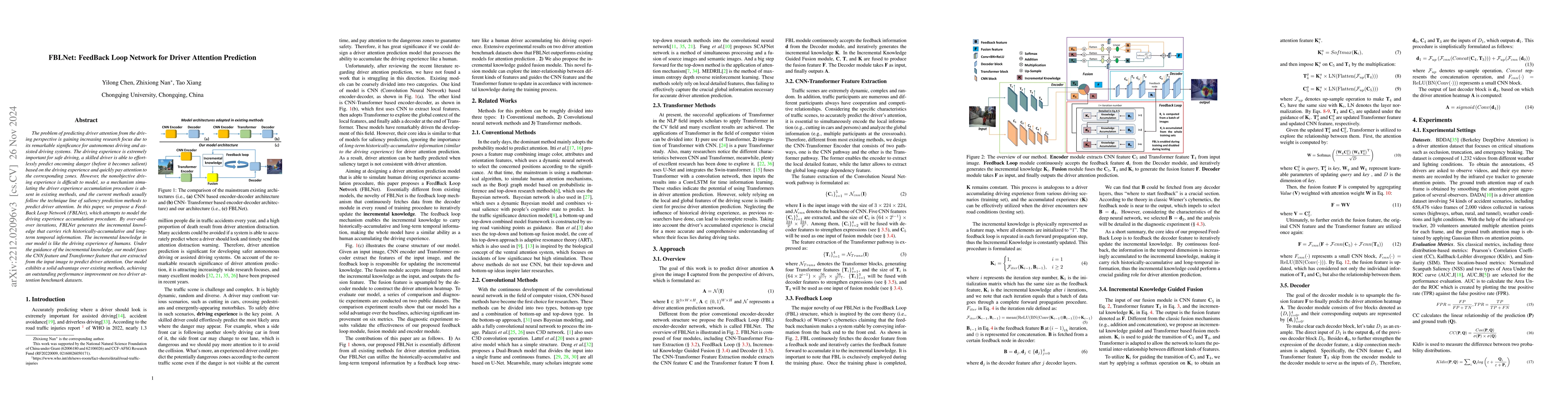Thumbnail for FBLNet: FeedBack Loop Network for Driver Attention Prediction