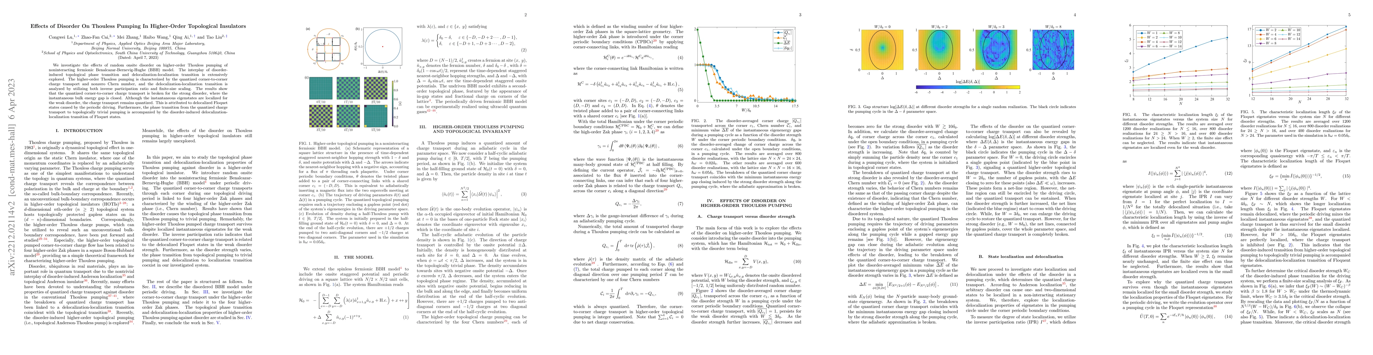 Thumbnail for Effects of Disorder On Thouless Pumping In Higher-Order Topological
  Insulators