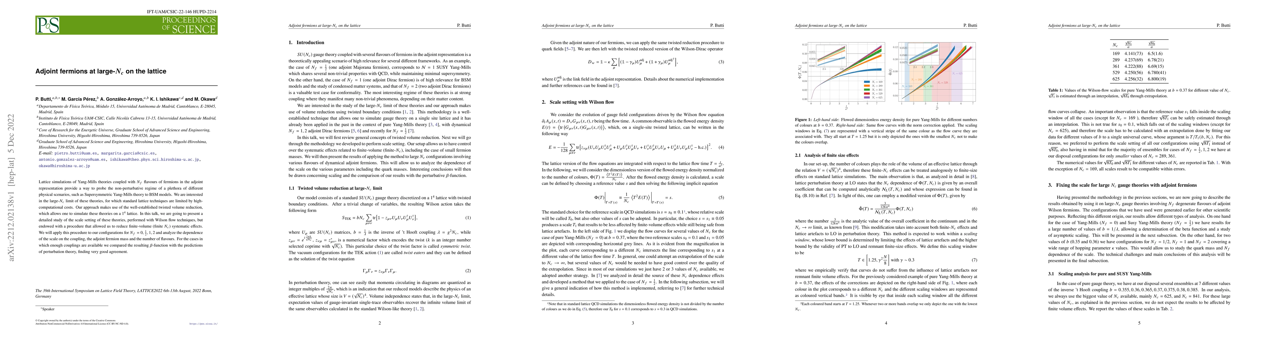Thumbnail for Adjoint fermions at large-N on the lattice