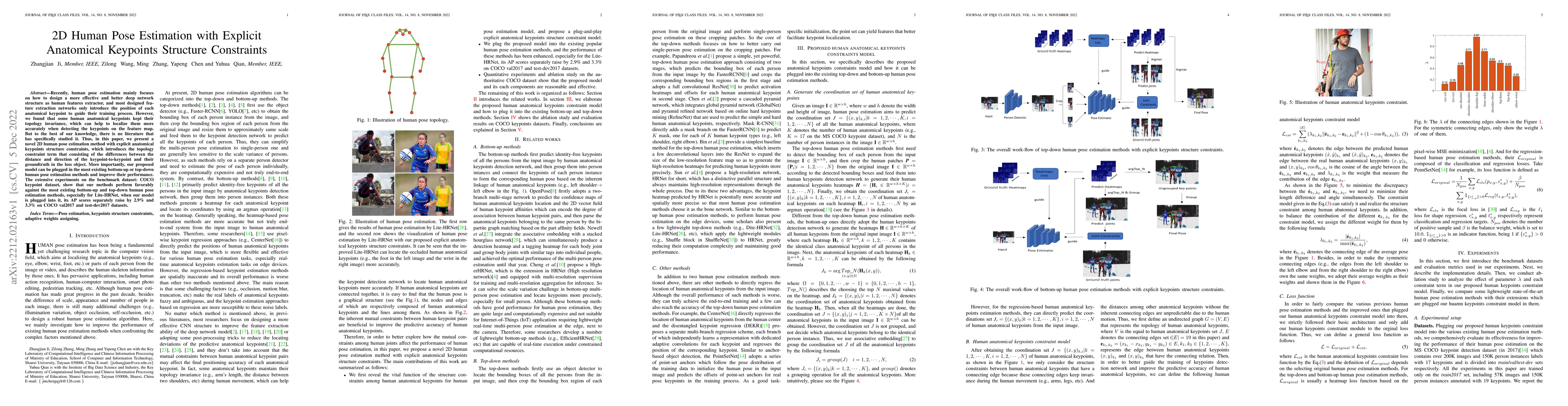 Thumbnail for 2D Human Pose Estimation with Explicit Anatomical Keypoints Structure
  Constraints