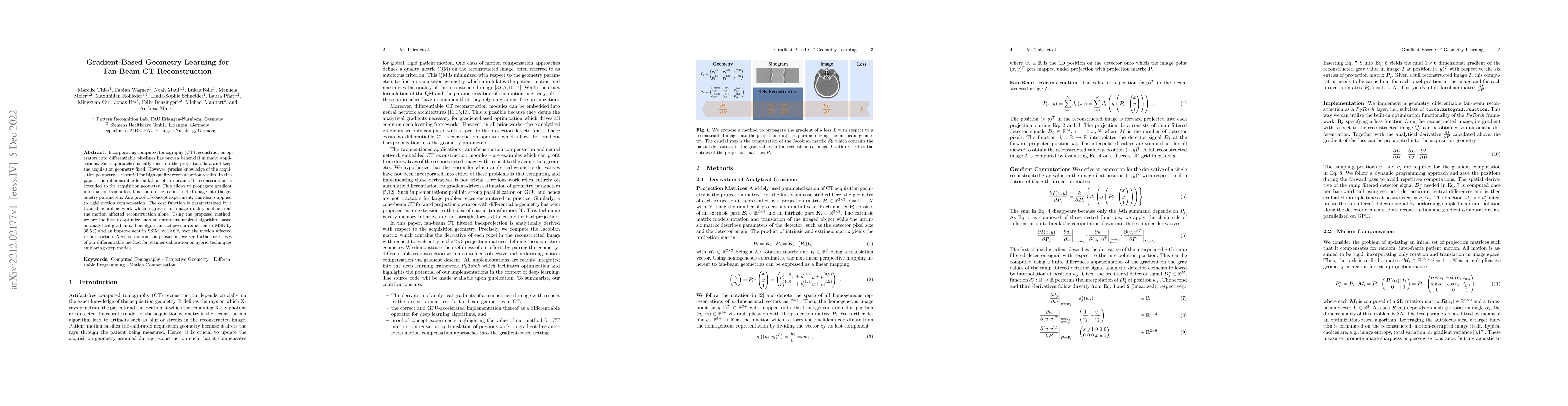 Thumbnail for Gradient-Based Geometry Learning for Fan-Beam CT Reconstruction
