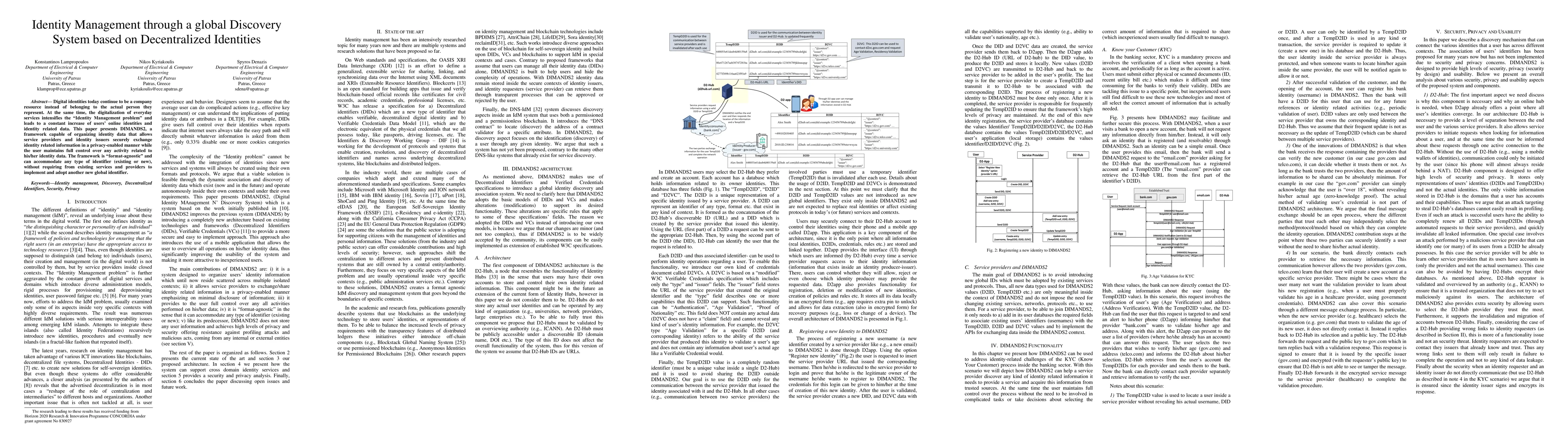 Thumbnail for Identity Management through a global Discovery System based on
  Decentralized Identities