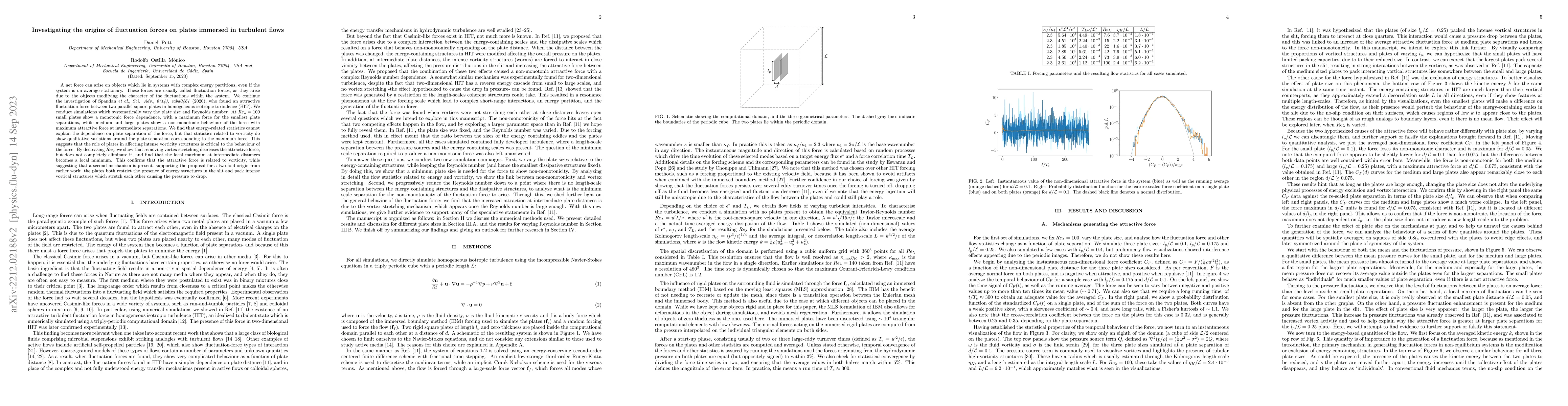 Thumbnail for Investigating the origins of fluctuation forces on plates immersed in
  turbulent flows