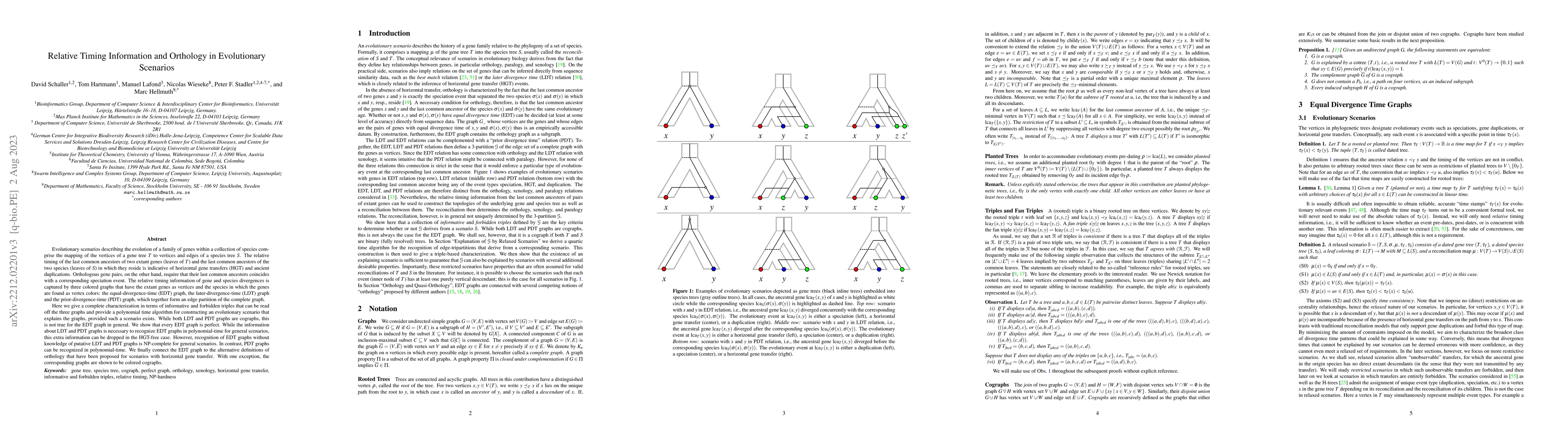 Thumbnail for Relative Timing Information and Orthology in Evolutionary Scenarios