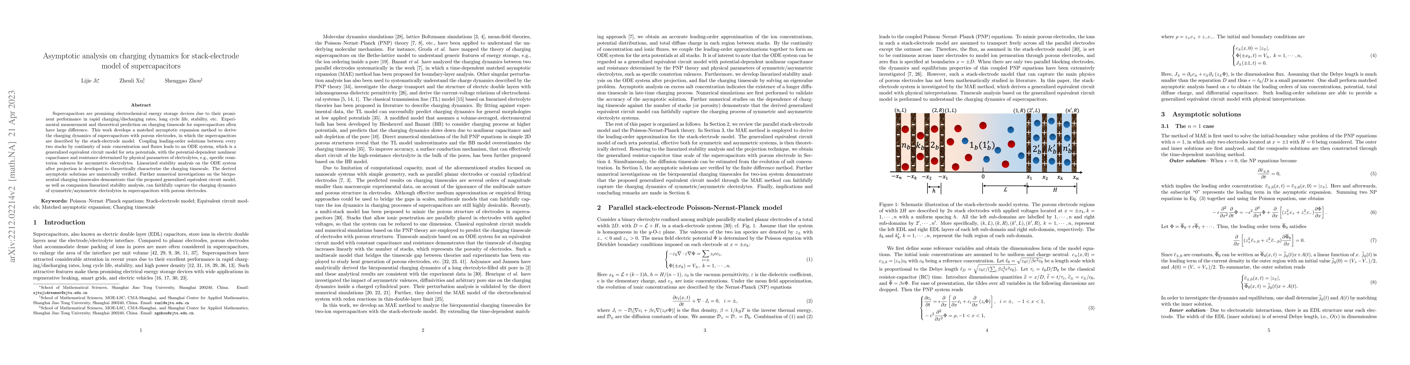 Thumbnail for Asymptotic analysis on charging dynamics for stack-electrode model of
  supercapacitors