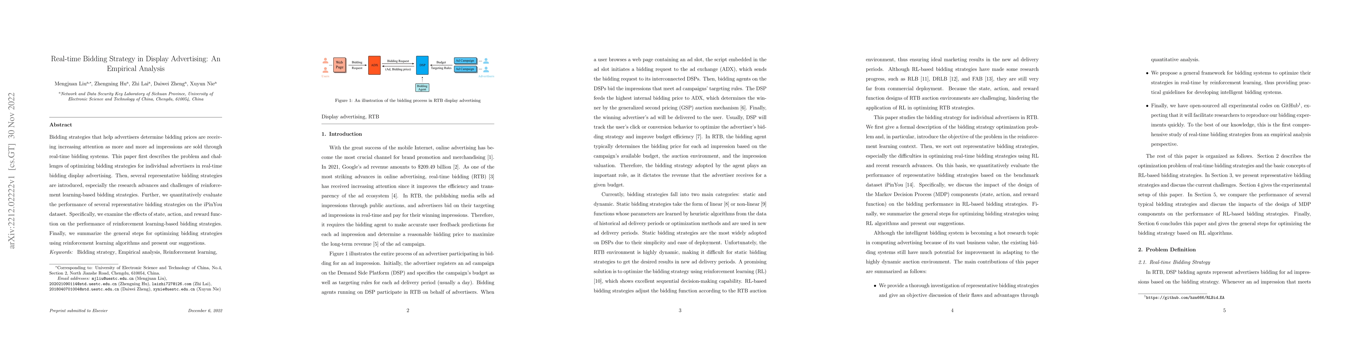 Thumbnail for Real-time Bidding Strategy in Display Advertising: An Empirical Analysis