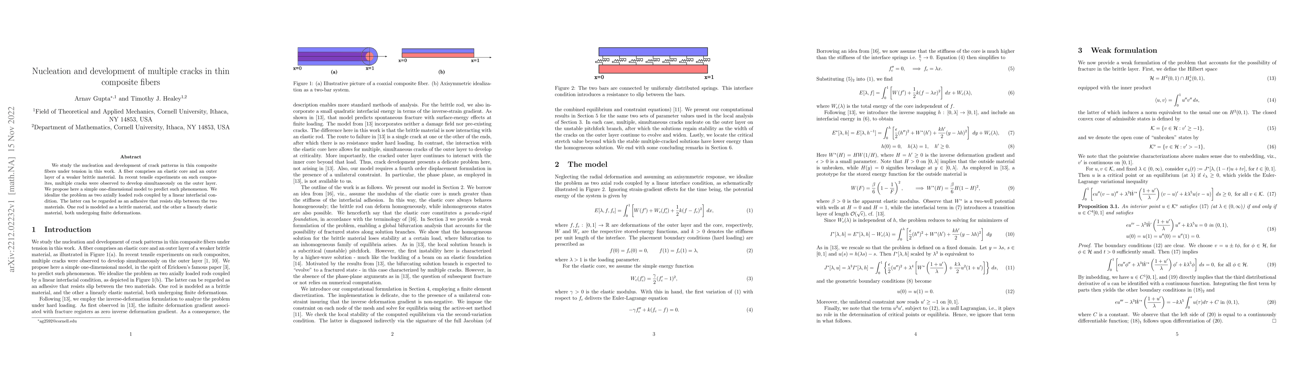 Thumbnail for Nucleation and development of multiple cracks in thin composite fibers