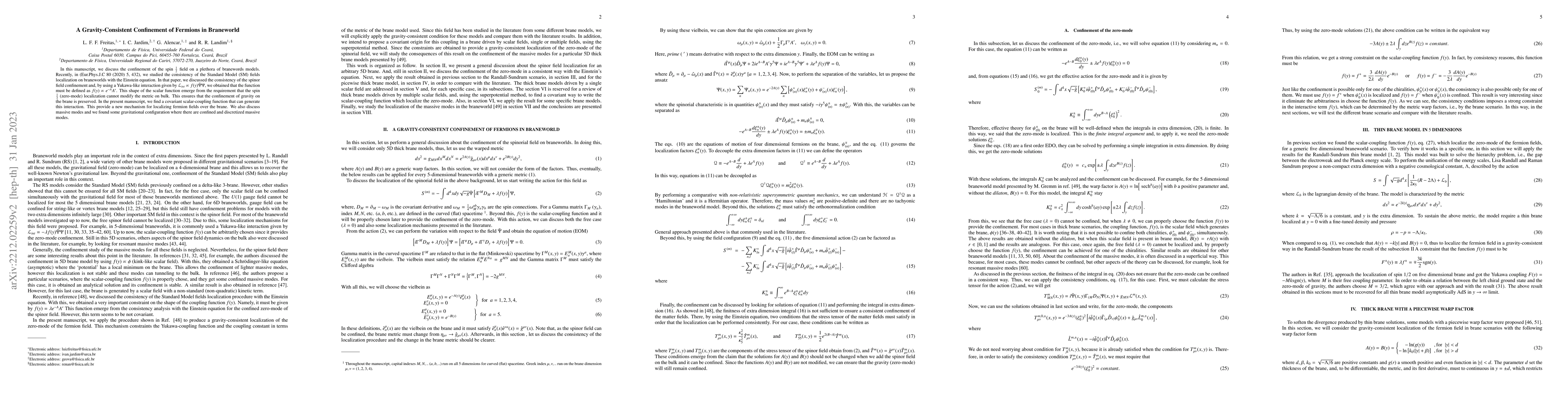 Thumbnail for A Gravity-Consistent Confinement of Fermions in Braneworld