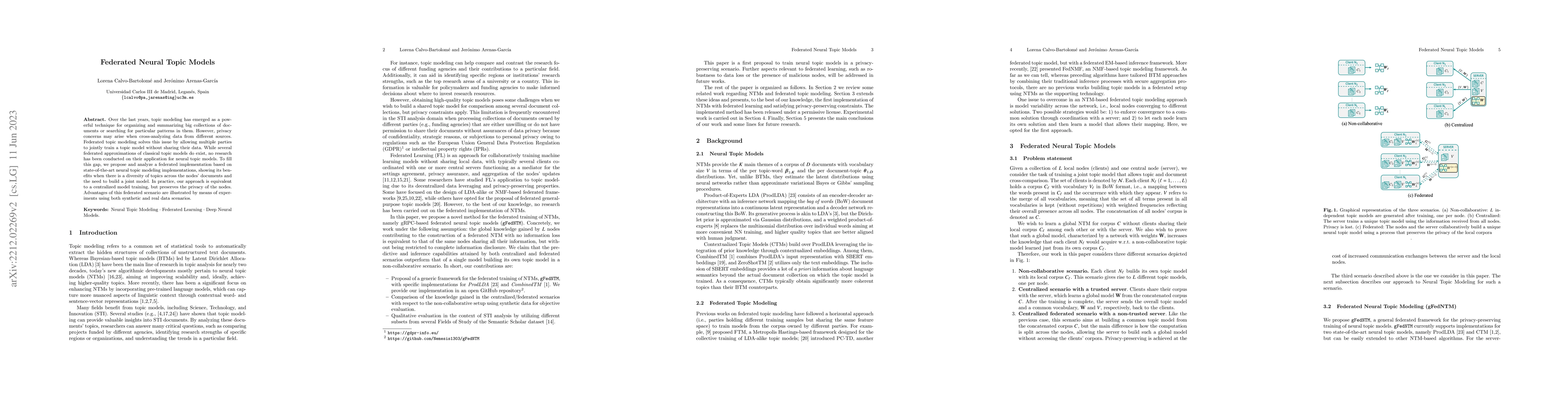 Thumbnail for Federated Neural Topic Models