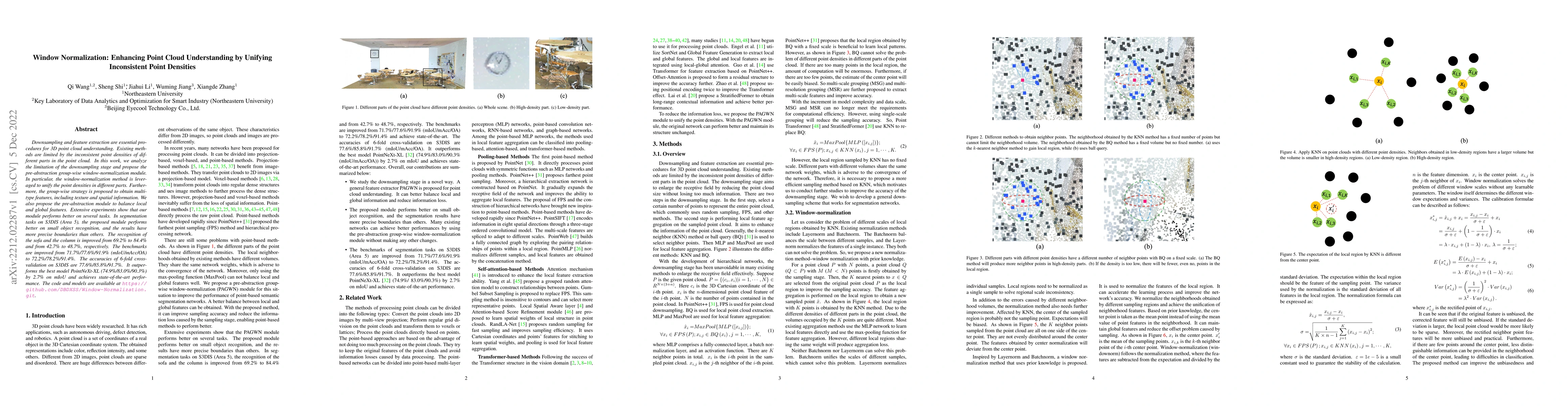 Thumbnail for Window Normalization: Enhancing Point Cloud Understanding by Unifying
  Inconsistent Point Densities
