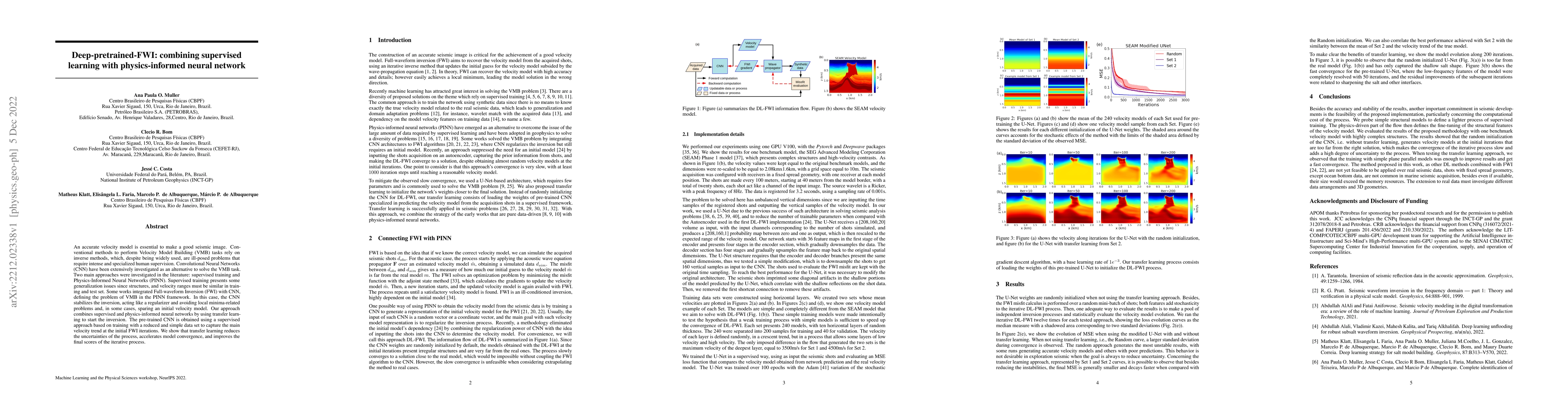 Thumbnail for Deep-pretrained-FWI: combining supervised learning with physics-informed
  neural network