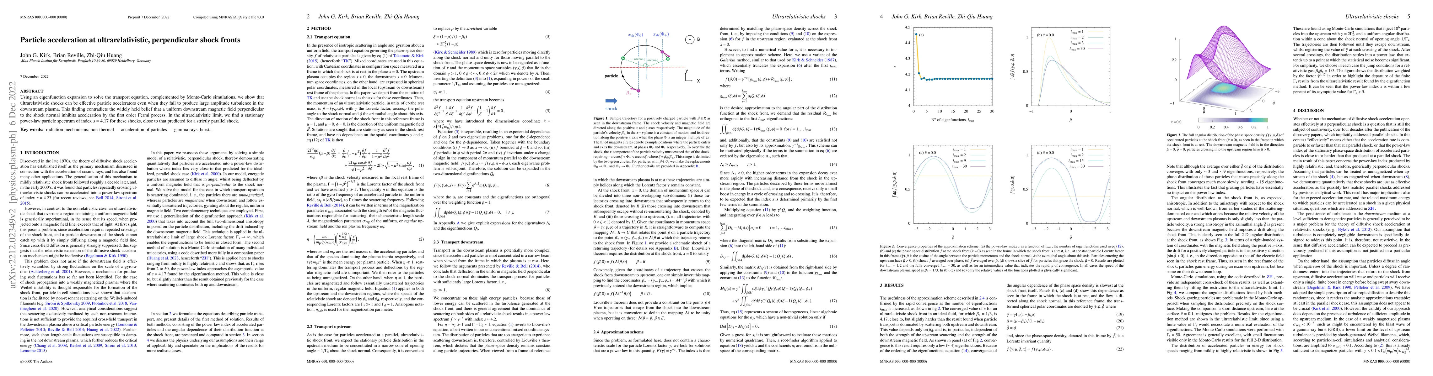 Thumbnail for Particle acceleration at ultrarelativistic, perpendicular shock fronts