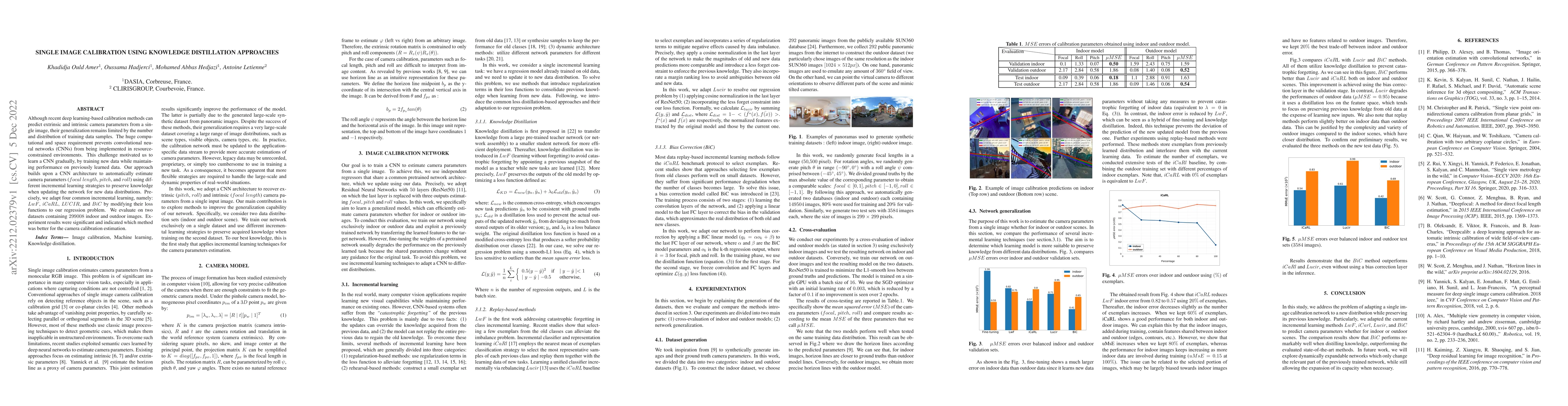 Thumbnail for Single image calibration using knowledge distillation approaches