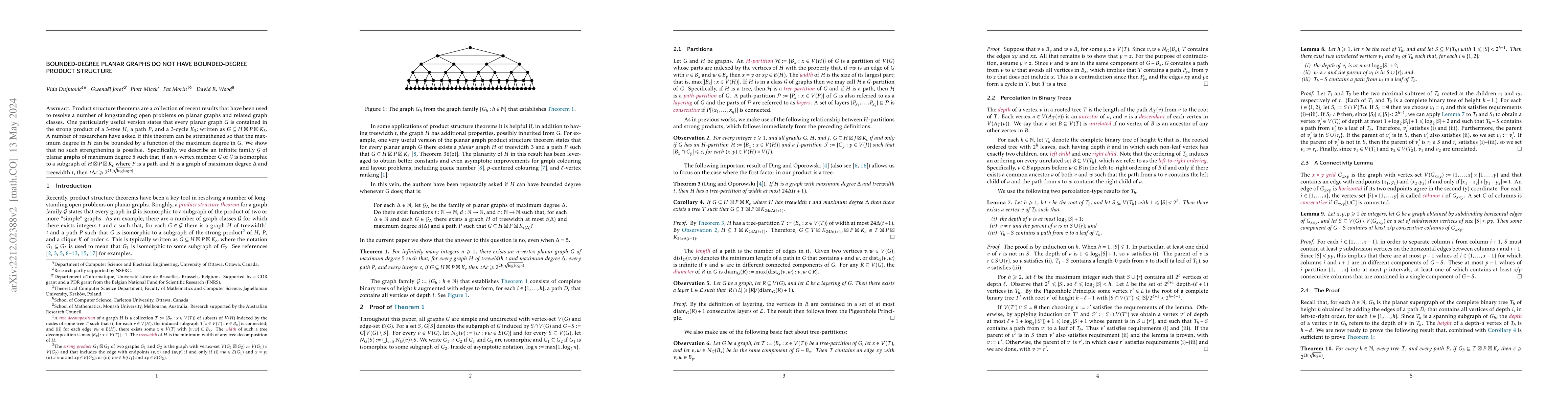 Thumbnail for Bounded-Degree Planar Graphs Do Not Have Bounded-Degree Product
  Structure