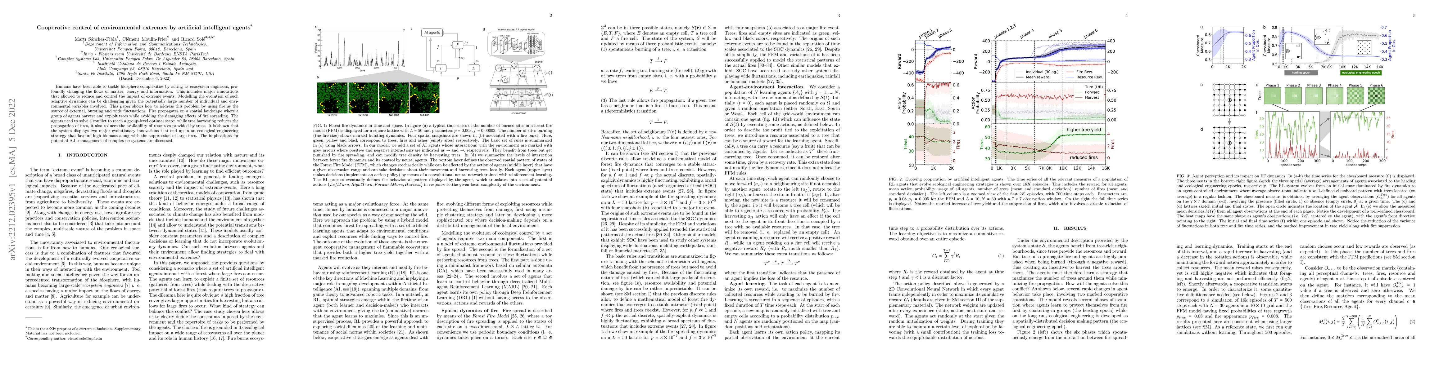 Thumbnail for Cooperative control of environmental extremes by artificial intelligent
  agents