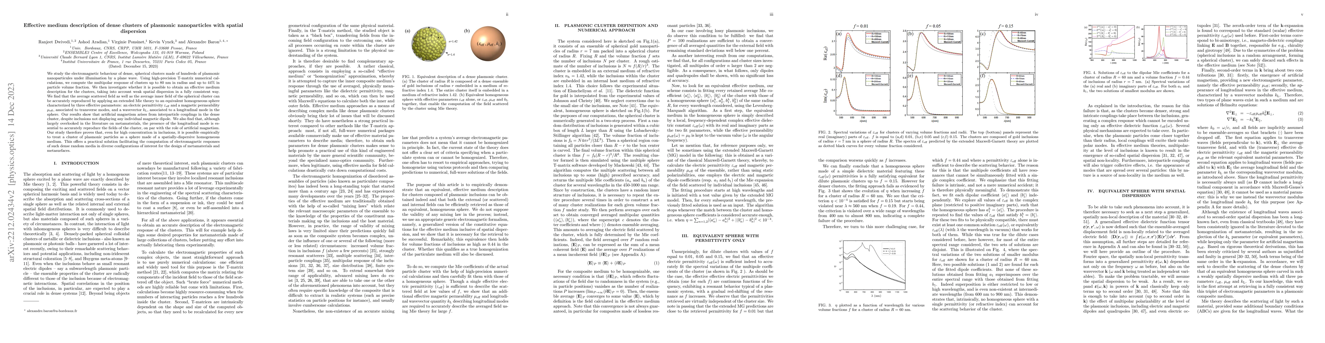 Thumbnail for Effective medium description of dense clusters of plasmonic
  nanoparticles with spatial dispersion