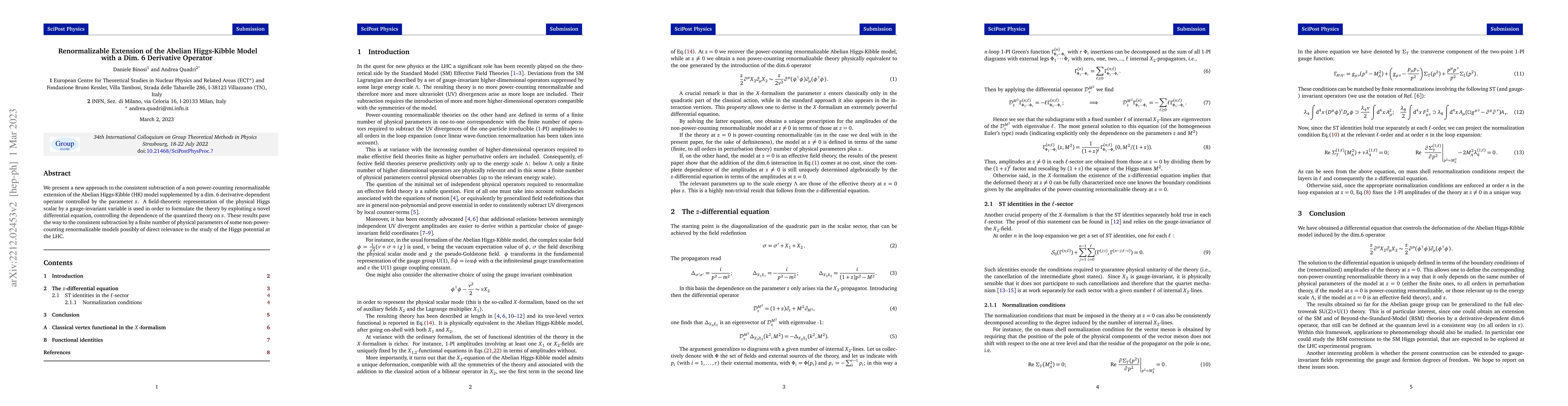 Thumbnail for Renormalizable Extension of the Abelian Higgs-Kibble Model with a Dim.6
  Derivative Operator