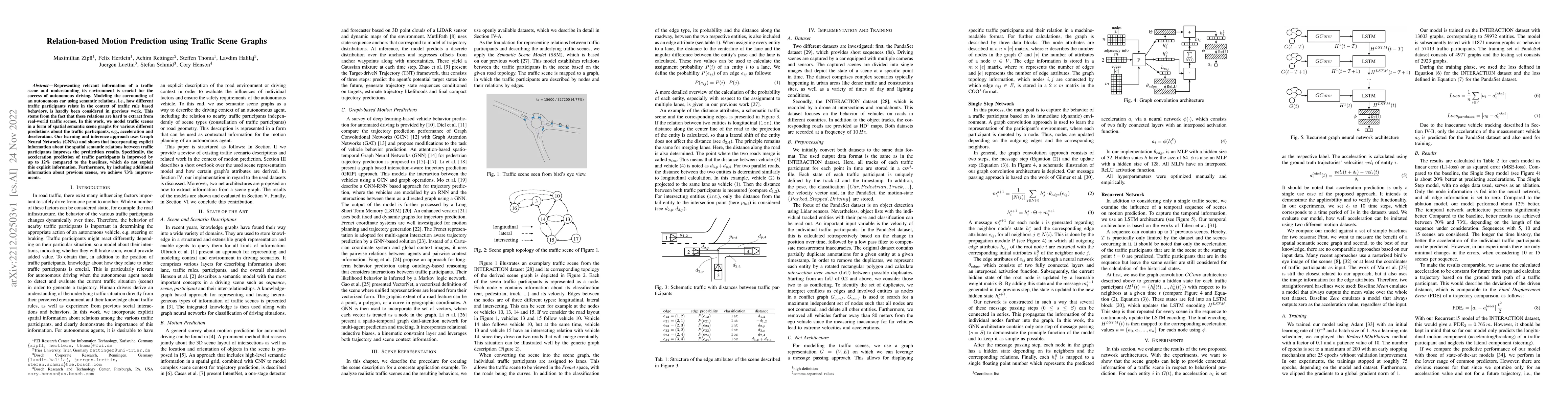 Thumbnail for Relation-based Motion Prediction using Traffic Scene Graphs