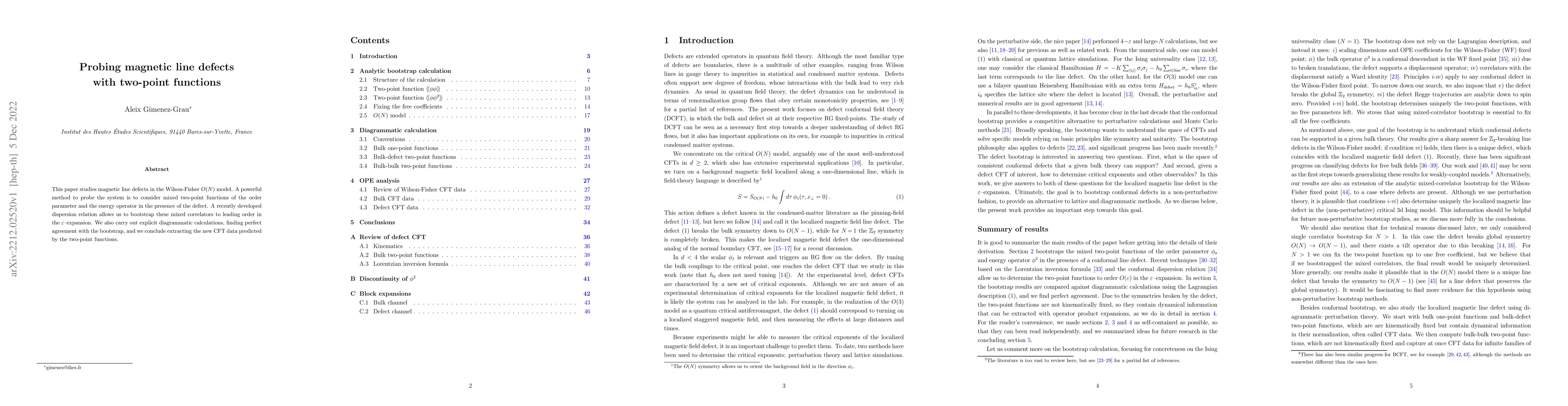 Thumbnail for Probing magnetic line defects with two-point functions